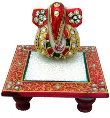 60% OFF on Shoppingtara Marble Pooja Chowki Multicolor, Pack of 2