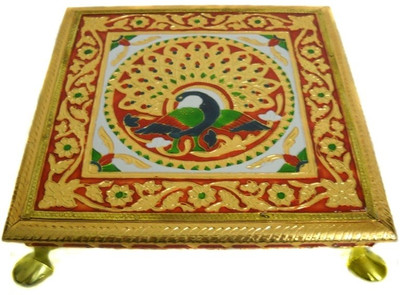 14% OFF on Crafts Paradise Peacock Design - Medium Size Wooden Pooja Chowki Multicolor, Pack of 1 14% OFF on Crafts Paradise Peacock Design - Medium Size Wooden Pooja Chowki Multicolor, Pack of 1