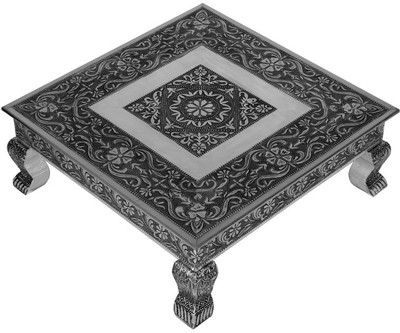 43% OFF on AKSHAR FURNITURE ALUMINIUM OXODIZED Wooden All Purpose Chowki Silver, Pack of 1 43% OFF on AKSHAR FURNITURE ALUMINIUM OXODIZED Wooden All Purpose Chowki Silver, Pack of 1
