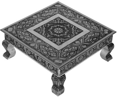 44% OFF on AKSHAR FURNITURE ALUMINIUM OXODIZED Wooden All Purpose Chowki Silver, Pack of 1 44% OFF on AKSHAR FURNITURE ALUMINIUM OXODIZED Wooden All Purpose Chowki Silver, Pack of 1