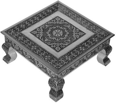 45% OFF on AKSHAR FURNITURE ALUMINIUM OXODIZED Wooden All Purpose Chowki Silver, Pack of 1 45% OFF on AKSHAR FURNITURE ALUMINIUM OXODIZED Wooden All Purpose Chowki Silver, Pack of 1