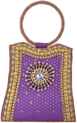 10% OFF on Mela Women Festive Purple Silk Clutch 10% OFF on Mela Women Festive Purple Silk Clutch