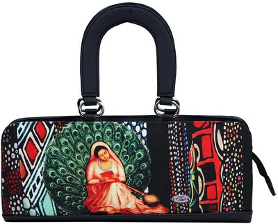 15% OFF on Vaz Rainbow Women Casual Black PU Clutch