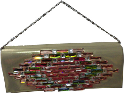 17% OFF on Dloop CK224 Women Festive Gold PU Clutch