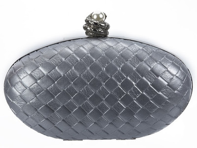 Shoebox Women Party Silver PU Clutch Shoebox Women Party Silver PU Clutch