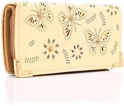 57% OFF on New Pearls Pitite Cream Women Casual Beige PU Clutch