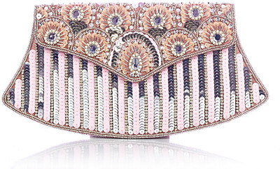Shaun Design Women Party Multicolor Fabric Clutch Shaun Design Women Party Multicolor Fabric Clutch