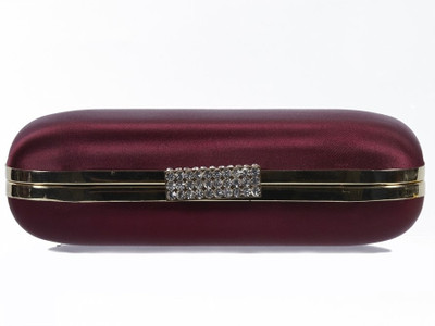 Shoebox Women Casual, Party, Wedding Brown Fabric Clutch Shoebox Women Casual, Party, Wedding Brown Fabric Clutch