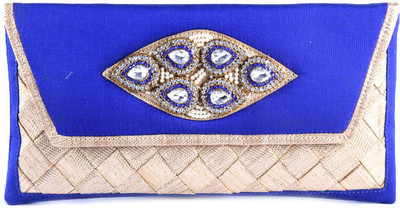 57% OFF on Saisha Women Party Gold, Blue Silk Clutch 57% OFF on Saisha Women Party Gold, Blue Silk Clutch