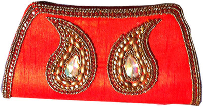 50% OFF on Nonch Le Women Casual Red Fabric Clutch