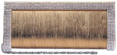 70% OFF on Oleva Women Casual, Party Brown Genuine Leather, Silk Clutch