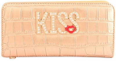 50% OFF on Circuzz Valentine Kiss Women Party Gold Genuine Leather Clutch