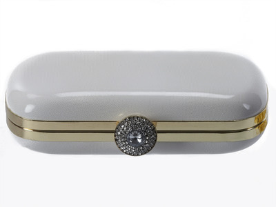 Shoebox Bag Women Party, Wedding White PU Clutch Shoebox Bag Women Party, Wedding White PU Clutch