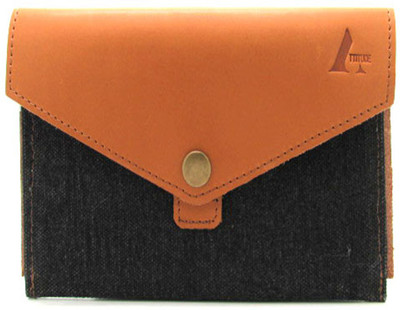 75% OFF on Attitude Mobile & Money Girls Casual Tan Leather, Canvas Clutch