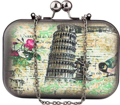 34% OFF on Lalana LC-301 Women Casual Black PU Clutch