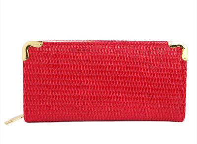 68% OFF on KolorEdge Foreign Horse Girls Casual Red PU Clutch