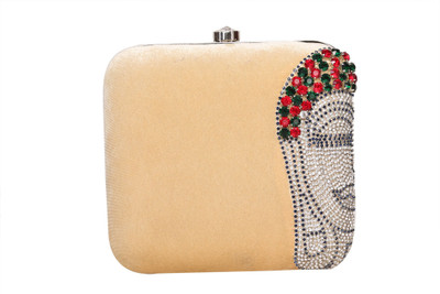 8% OFF on Adara Collections Buddha Women Party Gold Velvet Clutch 8% OFF on Adara Collections Buddha Women Party Gold Velvet Clutch