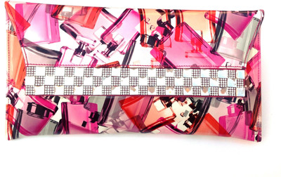 35% OFF on Grace Fashion Villa IMG1703 Women Casual, Party Pink PU Clutch