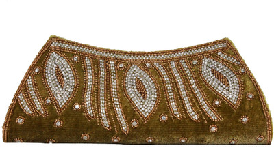 moKanc Bridal Women Party Gold Velvet Clutch moKanc Bridal Women Party Gold Velvet Clutch