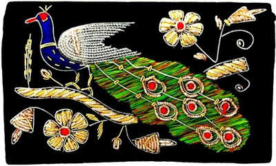 66% OFF on Anshul Fashion Branded Girls Wedding Black Velvet & Hand Embroidered Clutch