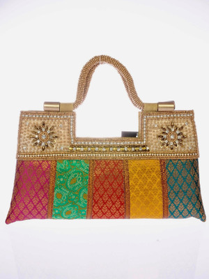 23% OFF on Sling V 30 Women Casual Multicolor Brocade, Beads Clutch 23% OFF on Sling V 30 Women Casual Multicolor Brocade, Beads Clutch