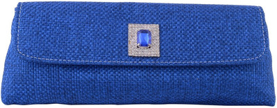 10% OFF on Mela Women Party Blue Jute Clutch