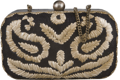 35% OFF on Neon By Paint Box Women Party Multicolor Fabric Clutch