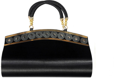 50% OFF on Arti Fancy Ladies Women Party Black Silk Clutch 50% OFF on Arti Fancy Ladies Women Party Black Silk Clutch