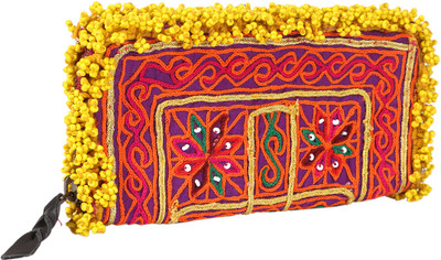 65% OFF on Rajrang Women Casual Multicolor Cotton Clutch