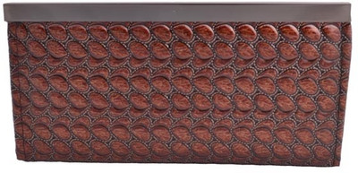 37% OFF on Snoozyshoppers Bubble Women Casual Brown Leather Clutch