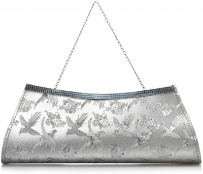 34% OFF on Oleva Silk Women Casual, Party Silver Silk Clutch 34% OFF on Oleva Silk Women Casual, Party Silver Silk Clutch