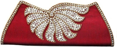 18% OFF on Anshul Fashion Branded Purse/Designer Hand Wallet Girls Casual Red Satin Clutch