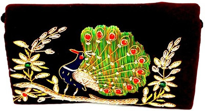 88% OFF on Anshul Fashion New Style Girls Wedding Black Velvet Clutch