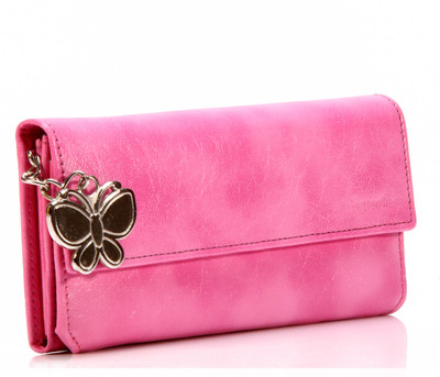 40% OFF on Butterflies Women Casual, Formal Pink PU Clutch