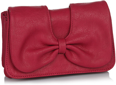 33% OFF on Butterflies Trendy Women Casual Red PU Clutch