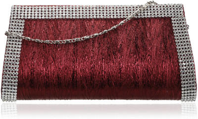 Dernier Cri 1292 Women Casual, Party, Wedding Red PU Clutch Dernier Cri 1292 Women Casual, Party, Wedding Red PU Clutch