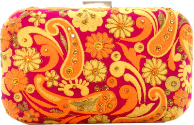Charming Women Party Multicolor Fabric Clutch Charming Women Party Multicolor Fabric Clutch