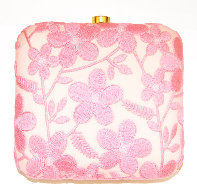 10% OFF on Ruhmet Floral Lace Play Square Box Women Casual, Party, Wedding Pink Fabric Clutch 10% OFF on Ruhmet Floral Lace Play Square Box Women Casual, Party, Wedding Pink Fabric Clutch