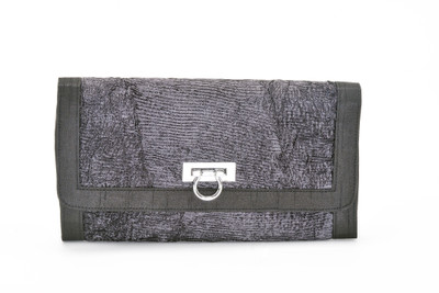 21% OFF on Stylocus Black Crush Women Casual Black Brocade Clutch