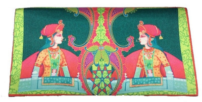 5% OFF on Craftstages Women Casual Green Silk Clutch 5% OFF on Craftstages Women Casual Green Silk Clutch