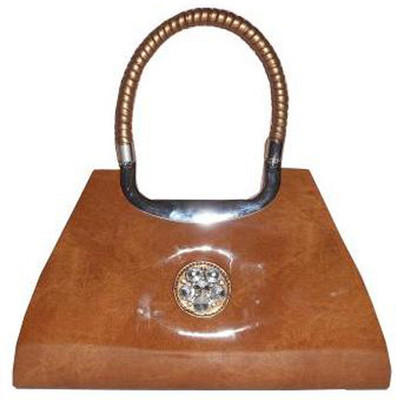 28% OFF on Kalras Women Party Gold PU Clutch