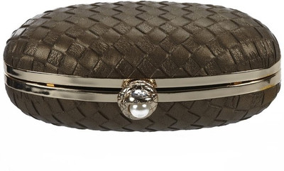 Shoebox Women Party Brown PU Clutch Shoebox Women Party Brown PU Clutch