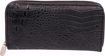 50% OFF on Tanishqq Embossed Women Casual Black Synthetic Leather Clutch