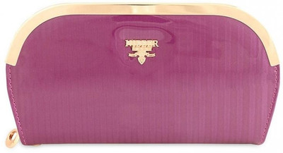 Circuzz Glossy Women Party Purple Genuine Leather Clutch