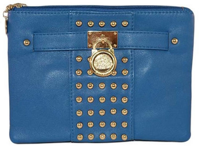 50% OFF on Mera Store Designer Women Casual, Party Blue PU Clutch