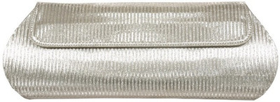 20% OFF on Aarnacraft Women Casual, Formal, Party Silver Genuine Leather Clutch