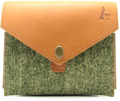 75% OFF on Attitude Mobile & Money Girls Casual Tan Leather, Canvas Clutch