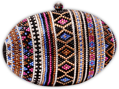 Etui Women Casual, Party, Wedding Multicolor Metal Clutch Etui Women Casual, Party, Wedding Multicolor Metal Clutch