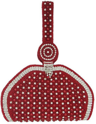 29% OFF on Regalovalle Antique Flower Loop Women Party Red Beads Clutch 29% OFF on Regalovalle Antique Flower Loop Women Party Red Beads Clutch