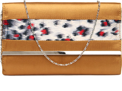 55% OFF on Dressberry Premium Women Casual Brown Synthetic Clutch